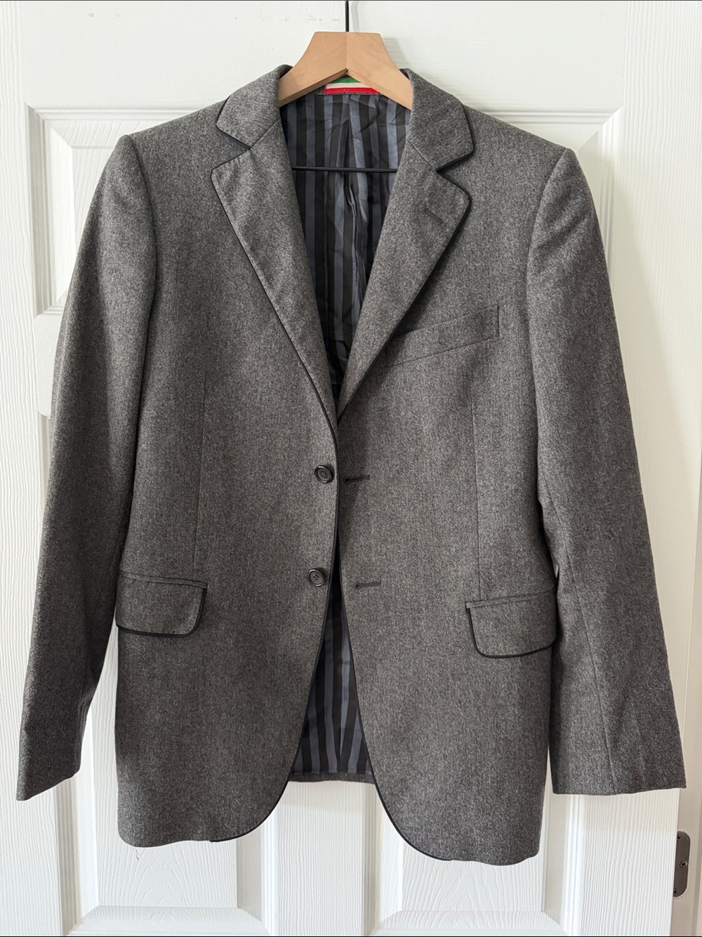 Moschino Men's Gray Two-Button Sport Coat